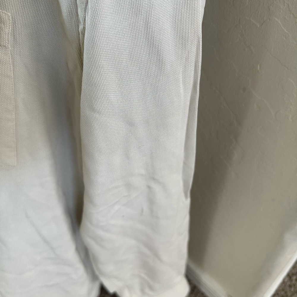 Men’s pre own as is white Hugo Boss long sleeve white dress shirt size L large - Picture 6 of 9